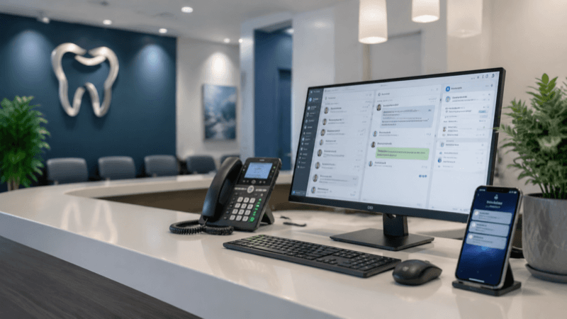 AI answering patient calls and DMs instantly across every channel
